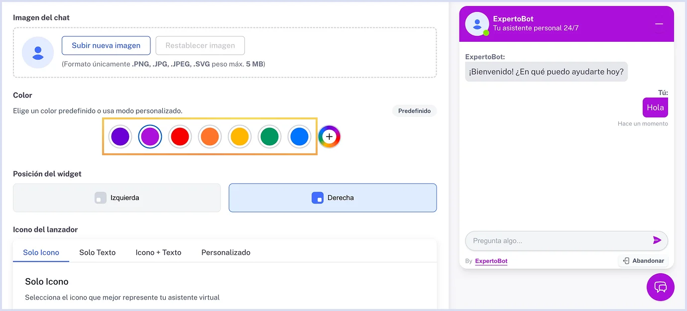Color predefinido