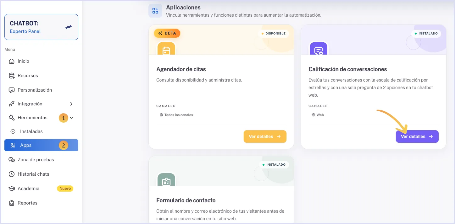 Herramienta de calificación