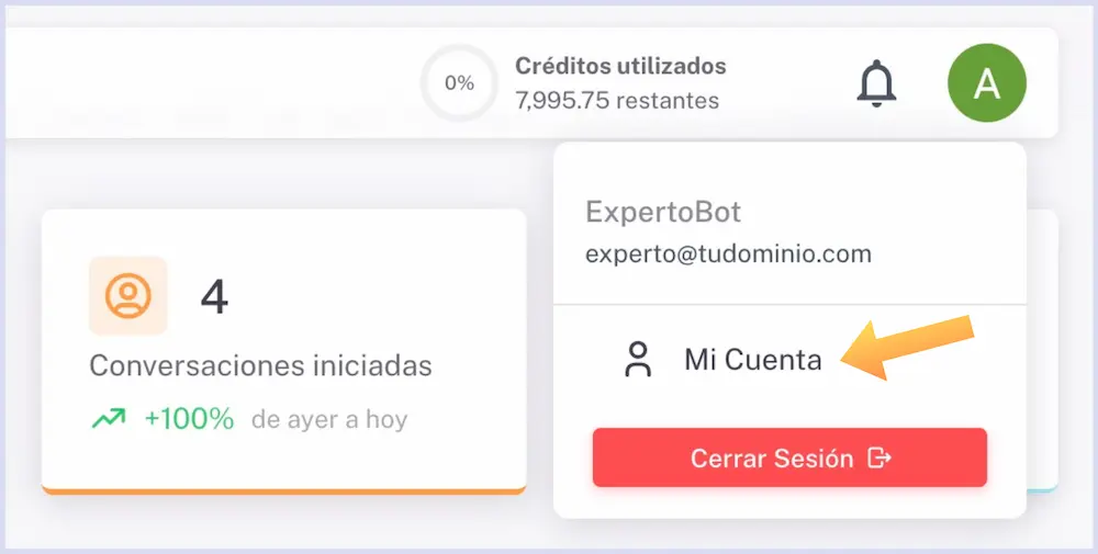 Acceso a Mi cuenta